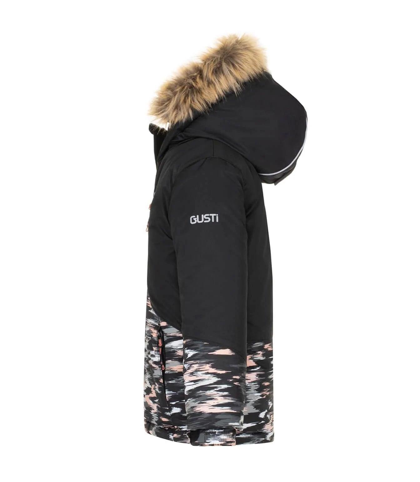 Gusti Pamella Winter Snowsuit for Women - Waterproof Insulated Ski Jacket & Pants Set - Black - Perfect for Skiing, Snowboarding & Cold Weather Outdoor Activities