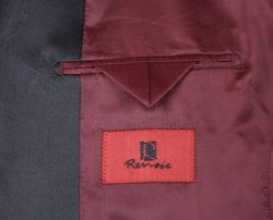 Alessandro Vitello by Renoir Burgundy Slim Fit Tuxedo Blazer 290 5 - Elegant Men's Formal Jacket for Weddings, Prom & Special Occasions