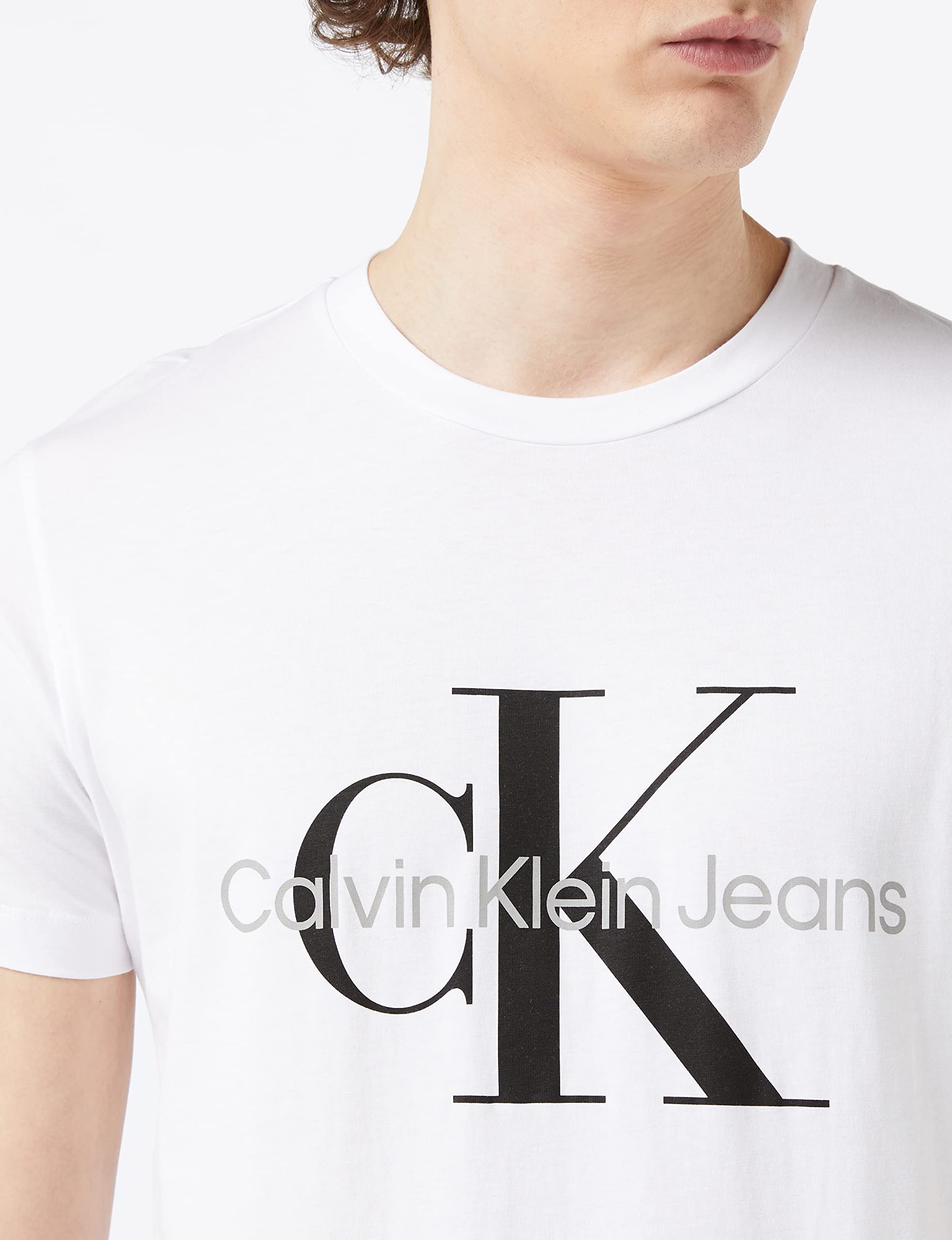 Calvin Klein Men's Short Sleeve T-Shirt - Soft Cotton Crew Neck Tee for Casual Wear, Gym & Everyday Outfits