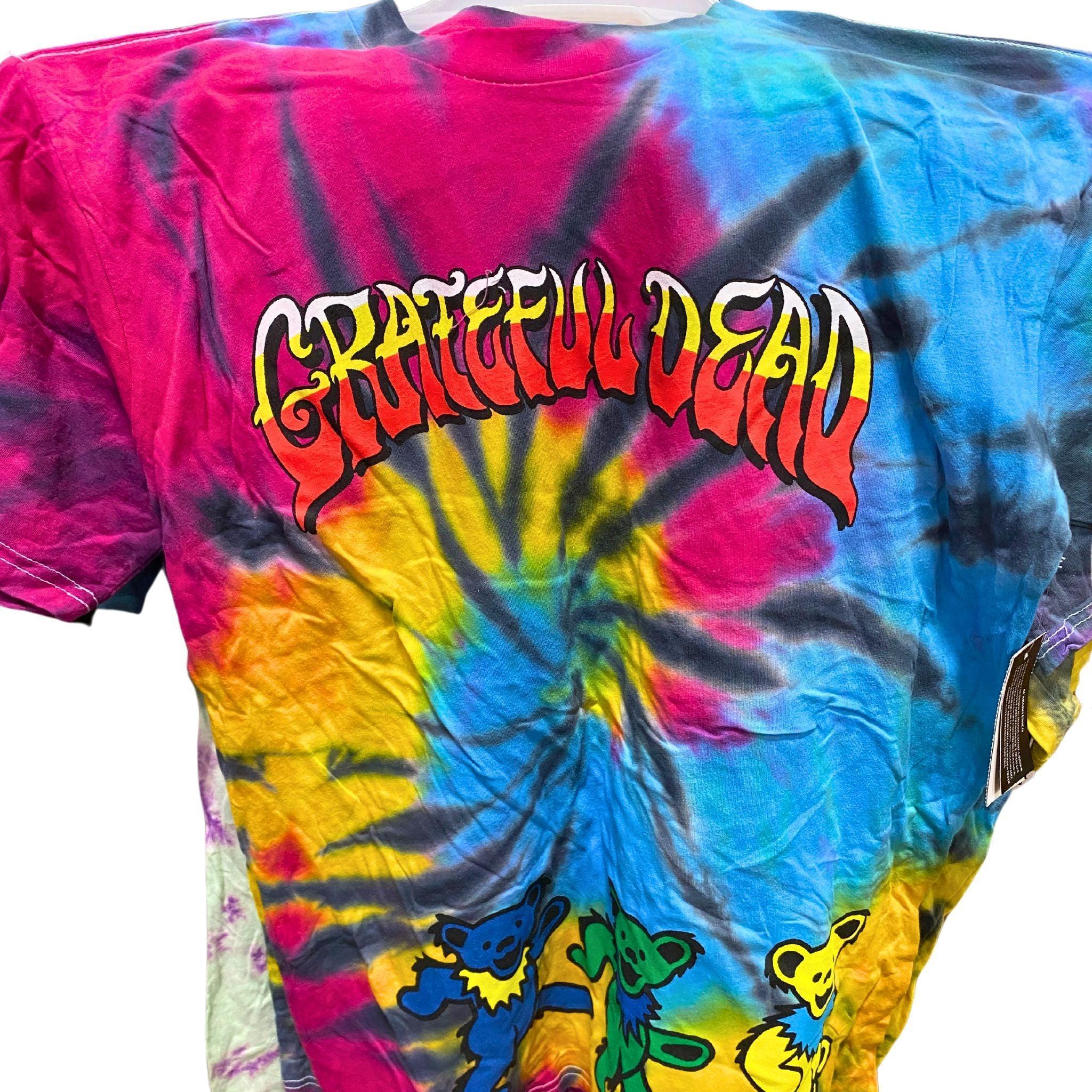 Vibrant Tie Dye T-Shirts Bulk Pack - 100 Pcs Assorted Sizes (Dragon Ball Z & Grateful Dead Designs) - Perfect for Festivals, Concerts, and Themed Parties