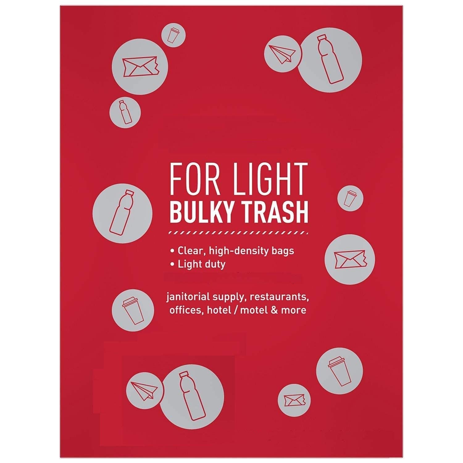 4 Gallon Trash Bags - 150 Count Small Mini Garbage Bags | 17