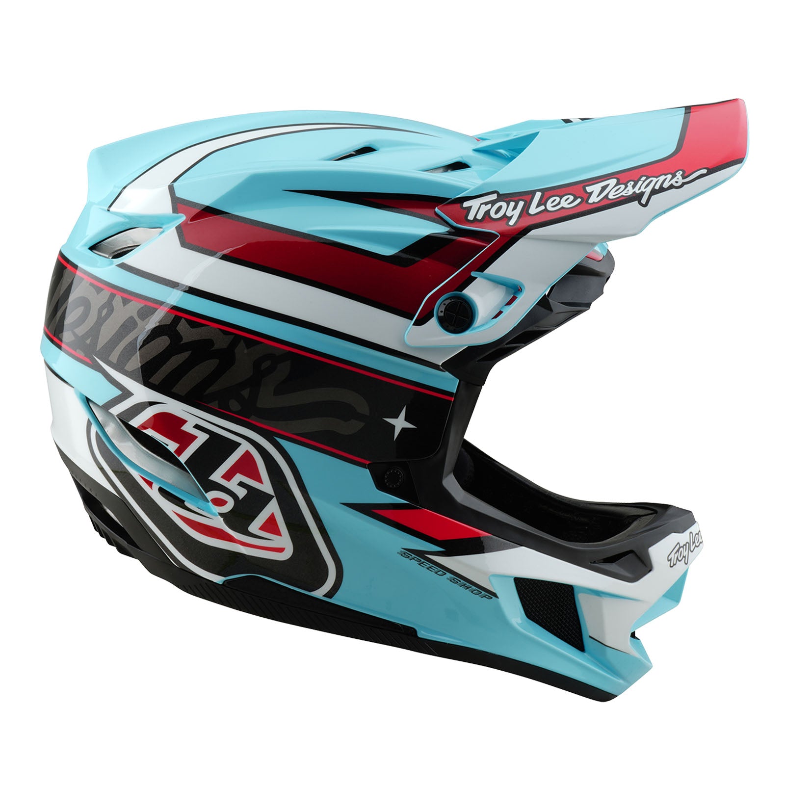 D4 Polycarbonate Helmet - Linear Blue - Lightweight & Durable Safety Helmet for Construction, Cycling & Motorcycle Riding - OSHA & ANSI Certified