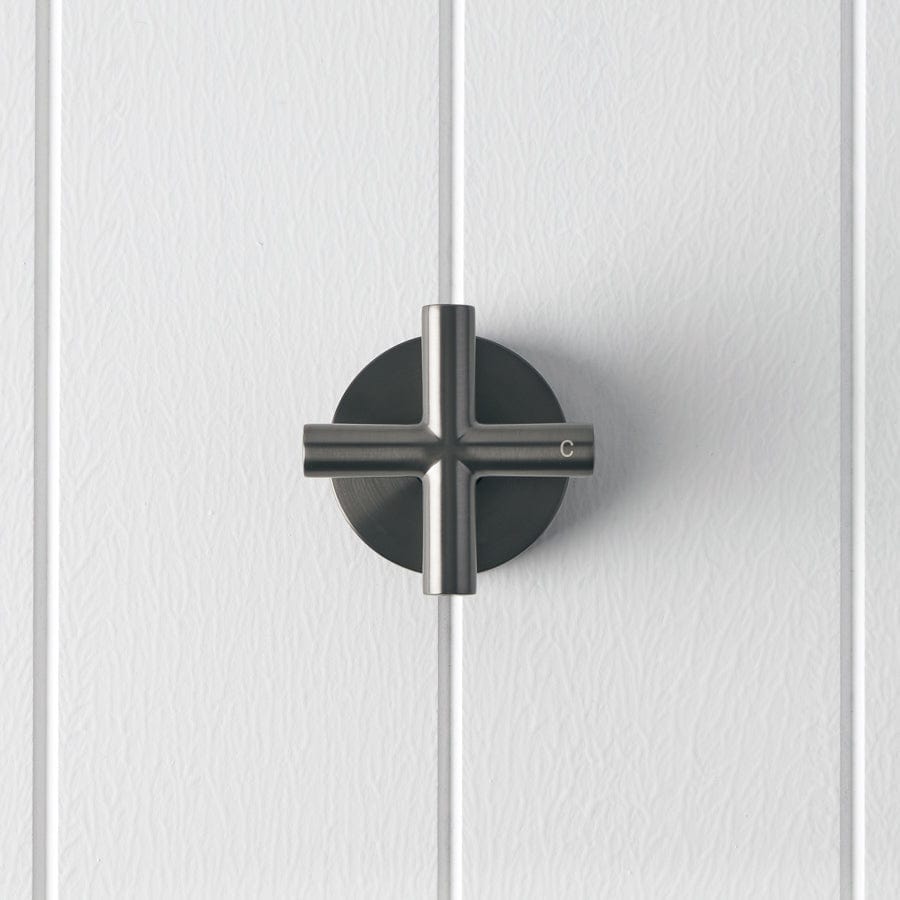 Cross Taps Gunmetal - High-Quality Bathroom & Kitchen Faucet for Modern Homes | Perfect for Sinks, Vanities & Wet Bars