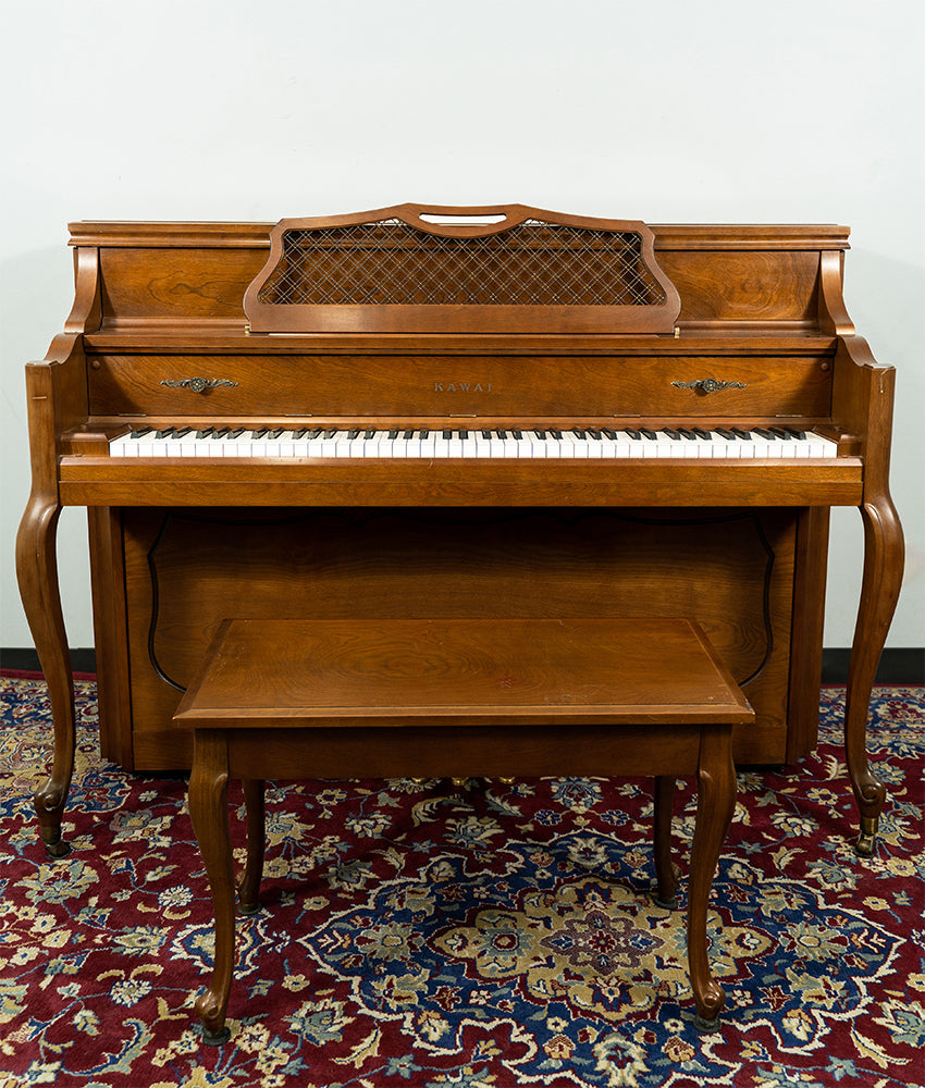 Vintage 1981 Kawai 43 802 F Walnut Upright Piano - Serial K1274152 | Used | Perfect for Home, Studio & Music Education