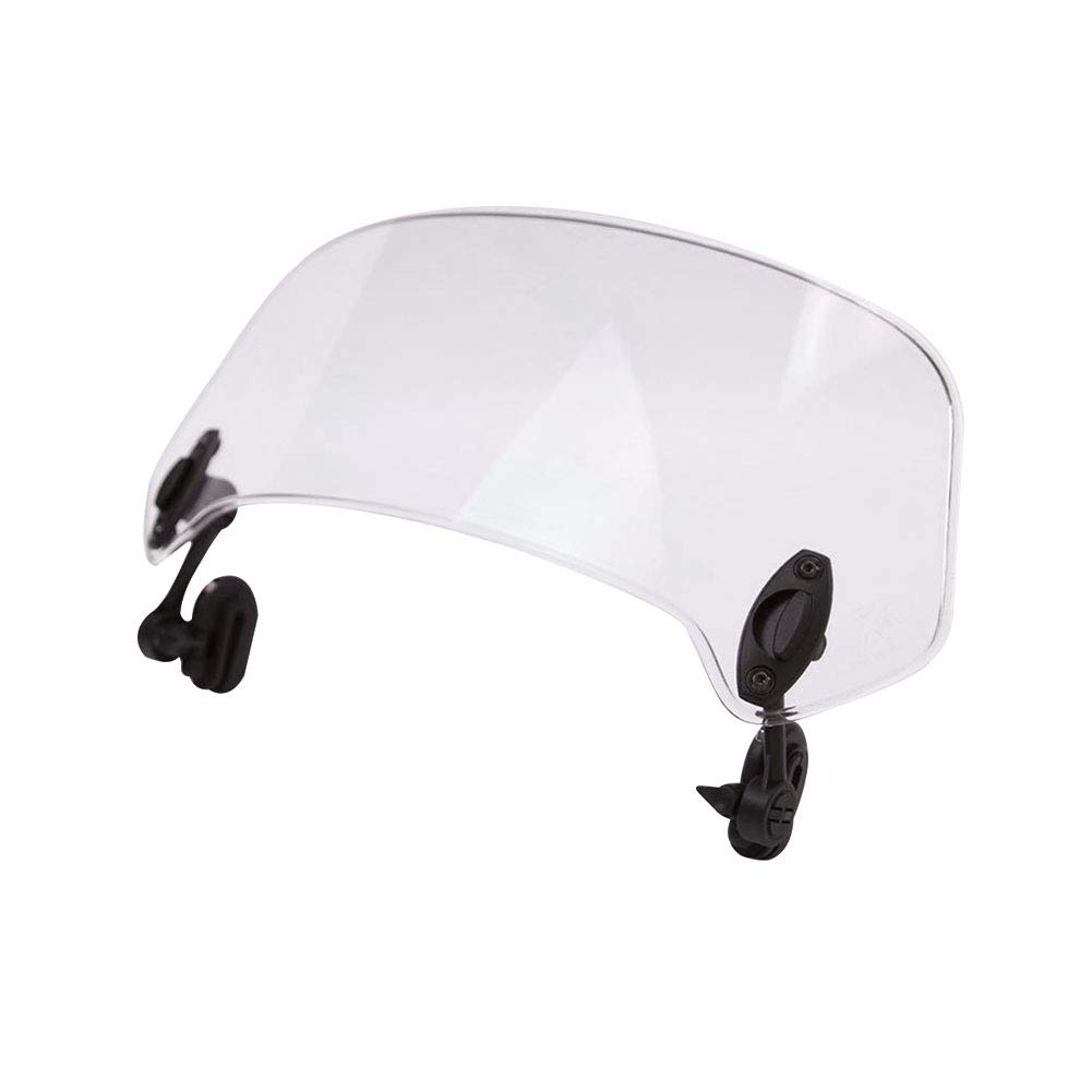 MRA XCC.0 X-Creen Clear Clamp-On/Add-On Variable Windscreen Spoiler Blade for Motorcycles - Reduce Wind Noise & Improve Riding Comfort on Highways & Long-Distance Tours