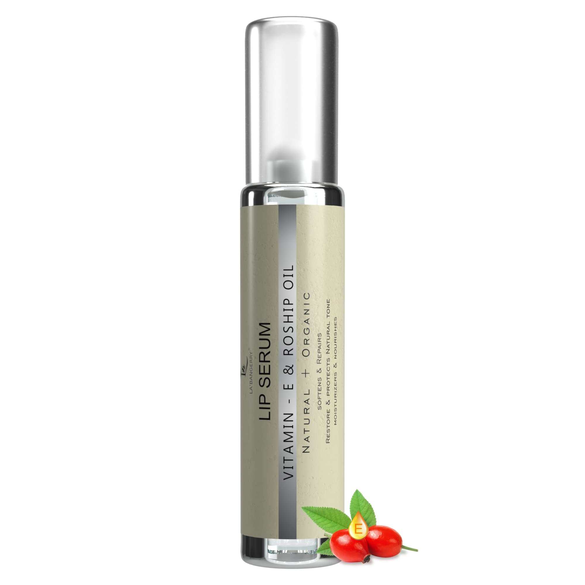 LA'BANGERRY Natural Lip Care Serum - Hydrating & Moisturizing Treatment for Dry Lips | Cruelty-Free, Paraben-Free Formula for Fuller, Beautiful Lips (10ml) | Perfect for Daily Lip Care & Nighttime Treatment
