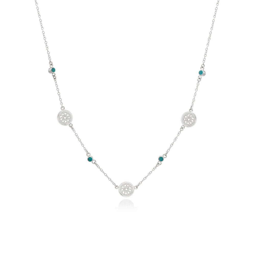Anna Beck La Flor Station Necklace - Elegant Floral Pendant Jewelry for Women | Perfect for Weddings, Date Nights & Special Occasions