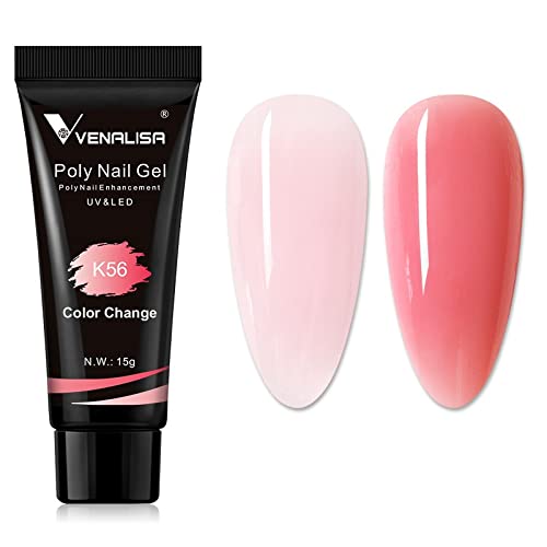 Venalisa Poly Builder Gel - 15g Professional Acrylic Nail Extension Polish (K56) for Strong & Natural-Looking Nails | Perfect for Salon, Home Manicures & DIY Nail Art
