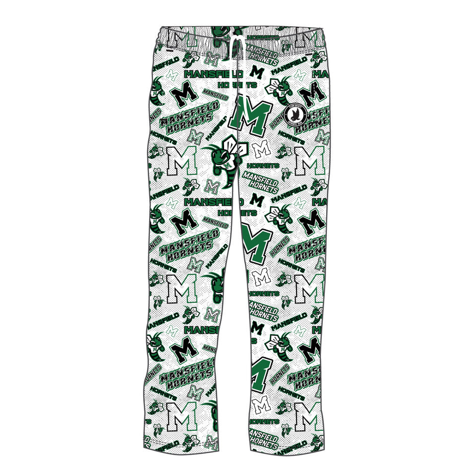 Youth & Adult Mansfield Hornets Lounge Pants - Soft Fleece Joggers for Men & Women - Perfect for Home, Gym, and Casual Wear