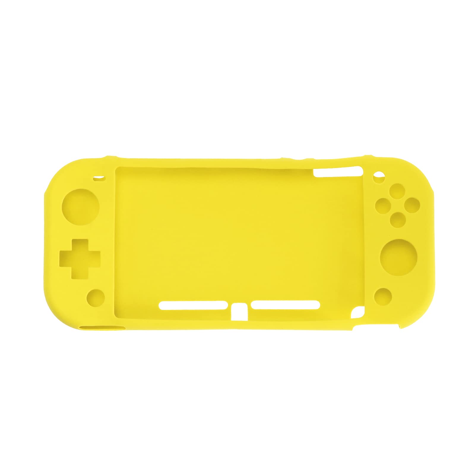 Premium Soft Silicone Case Compatible with Nintendo Switch Lite Console - Anti-Scratch Shockproof Protective Cover for Gaming Accessories (Yellow) - Perfect for Travel, Home Gaming & On-the-Go Protection