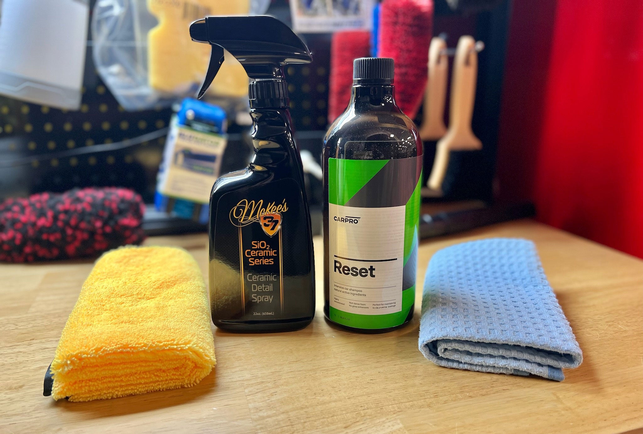 CarPro Reset Wash & Gloss Combo Kit - Premium Car Shampoo & Wax for Deep Cleaning & Shine - Perfect for Detailing, Ceramic Coated Vehicles & Show Car Preparation