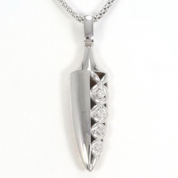 18K White Gold & Pink Gold Diamond Pendant Necklace for Women - Elegant Gift for Anniversary, Wedding & Special Occasions