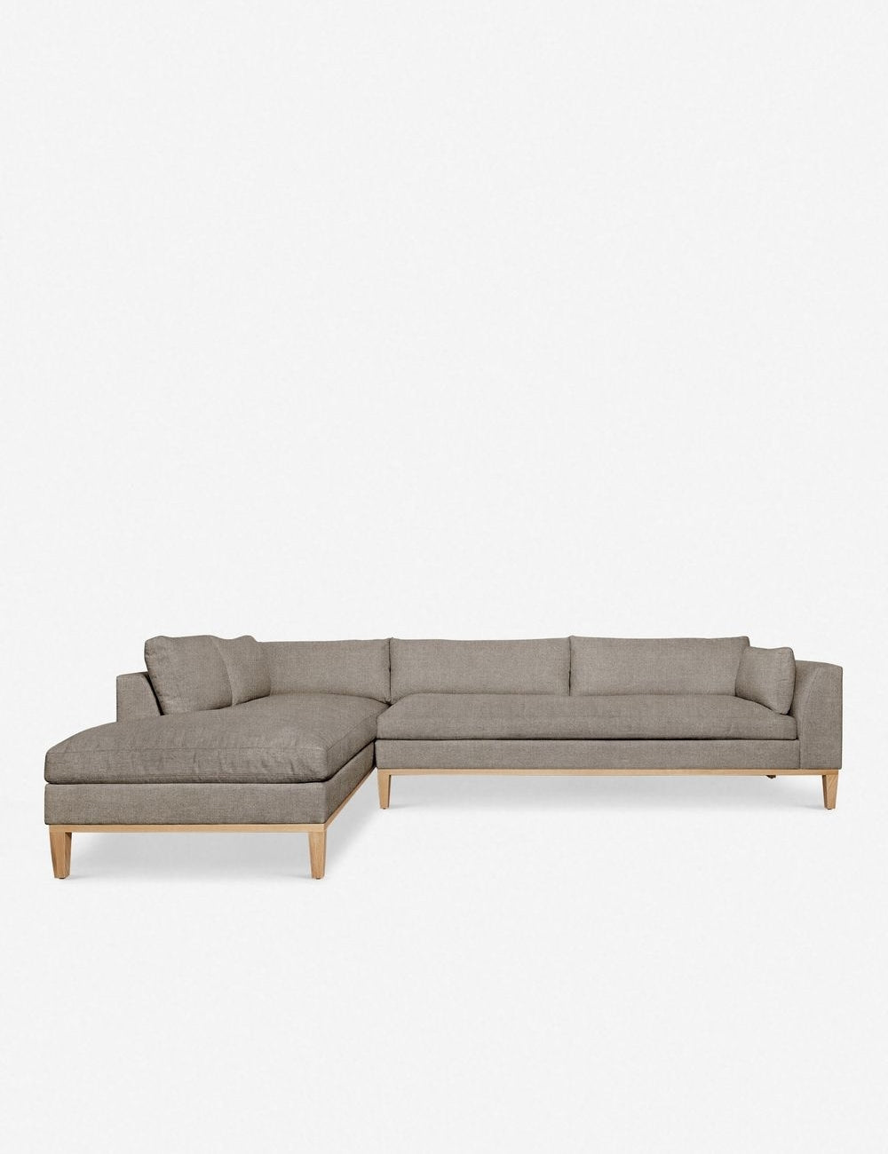 Charleston Sectional Sofa - Modern L-Shaped Couch with Reversible Chaise, Soft Fabric Upholstery for Living Room, Family Room & Home Theater Comfort