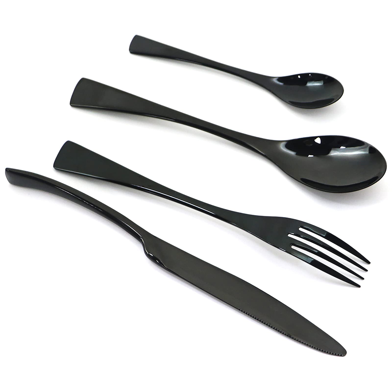 4-Piece Stainless Steel Dessert Forks Set - 18/10 Rust-Proof Salad Forks (7.48 Inches) - Perfect for Cake, Fruit, Pastry & Dinner Parties