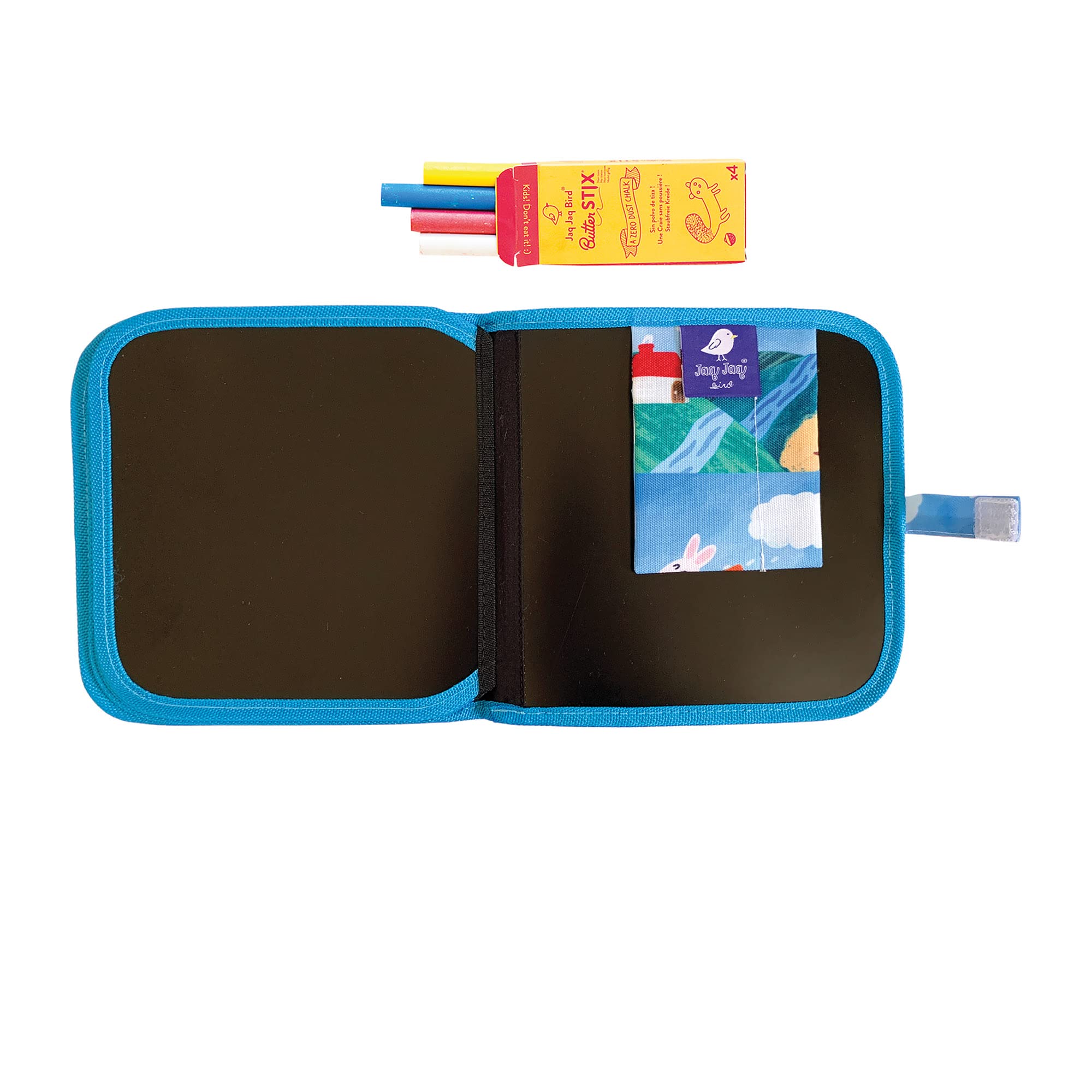 JJB & Friends Airplanes Doodle It and Go Activity Book - Reusable Chalk Board Drawing Book for Kids | Mess-Free Creative Play | Includes Dust-Free Chalk & Eraser | Perfect for Travel, Restaurants & Home Learning Activities