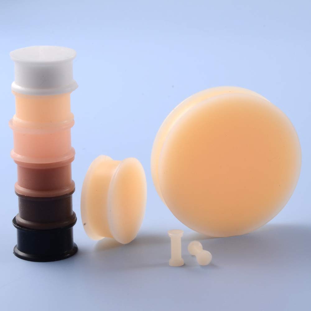 6 Pairs Silicone Saddle Ear Stretchers - Large Gauge Ear Plugs (3mm-50mm) - Super Size Ear Expanders for Piercing Stretching - Perfect for Ear Gauging, Tunnels & Body Jewelry - Great for Daily Wear, Parties & Alternative Fashion