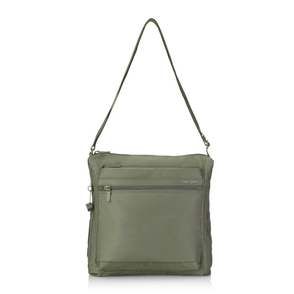 Hedgren Fanzine Vertical RFID Crossbody Bag for Women - Anti-Theft Travel Purse with Multiple Pockets, Black | Perfect for Daily Commute, Shopping & City Exploration