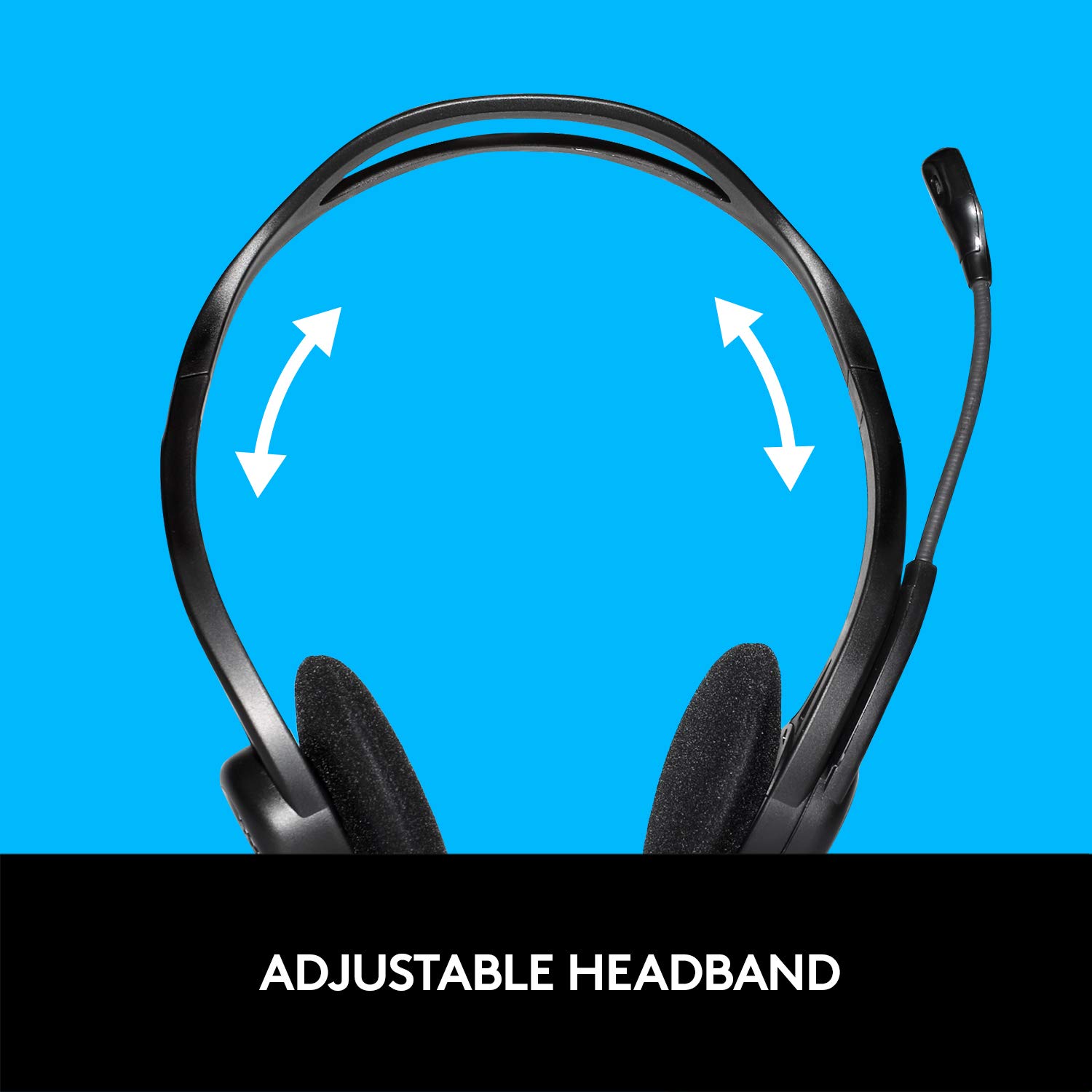 Logitech OEM PC 960 USB Stereo Headset - Noise Cancelling Gaming Headphones with Mic for PC, Laptop, PS4, Xbox - Perfect for Online Meetings, Gaming & Music