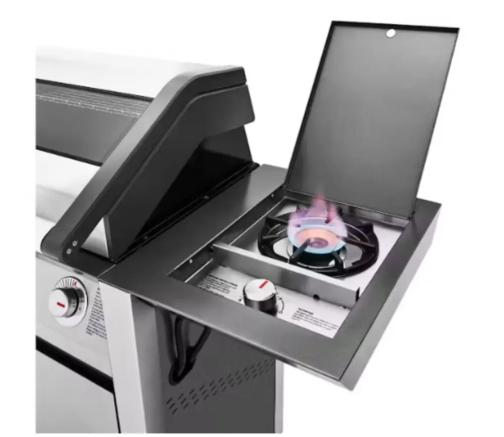 Beef Eater BMG1641SA 1600 Series 4-Burner Gas Grill with Side Burner & Rolling Cart - BBG1640SA / BTR1641SA - Perfect for Backyard BBQs, Outdoor Cooking & Tailgating Parties