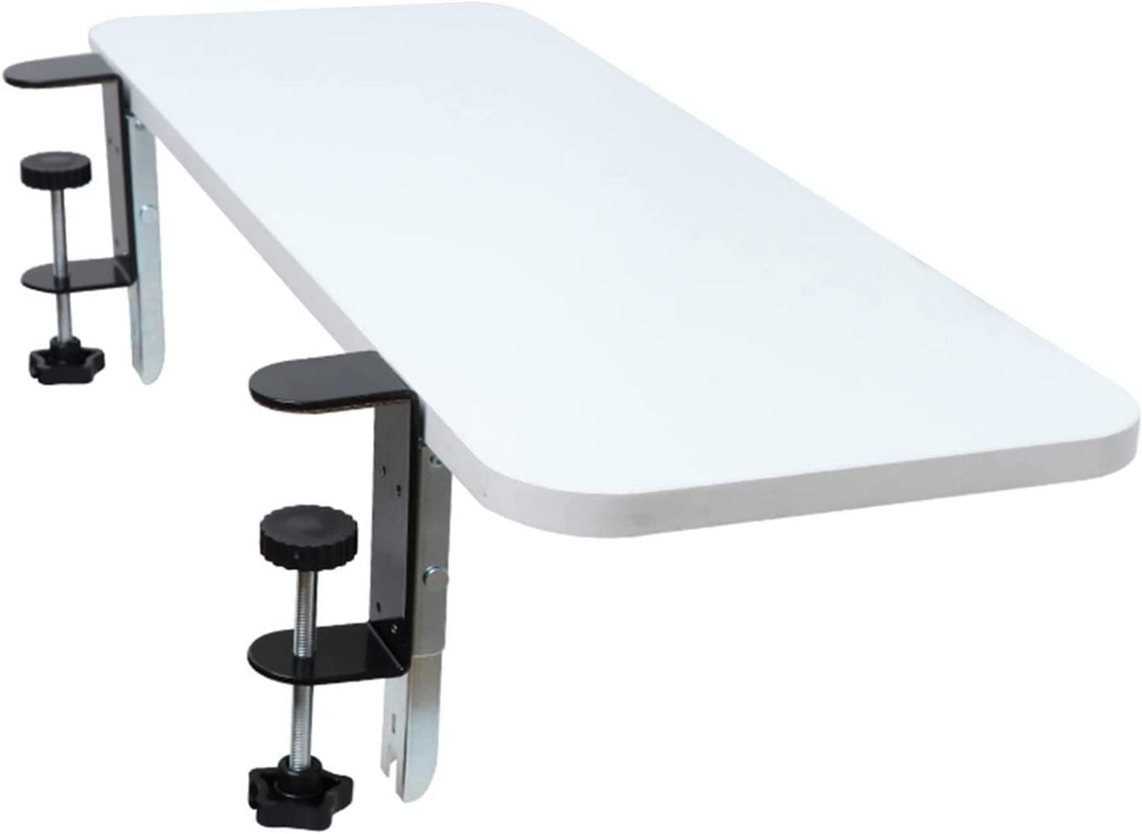 Ergonomic Wall-Mounted Foldable Keyboard Tray - 90° Adjustable Under Desk Keyboard Drawer with Clamp (24x65cm) for Home Office & Workspace - Perfect for Small Spaces & Standing Desks