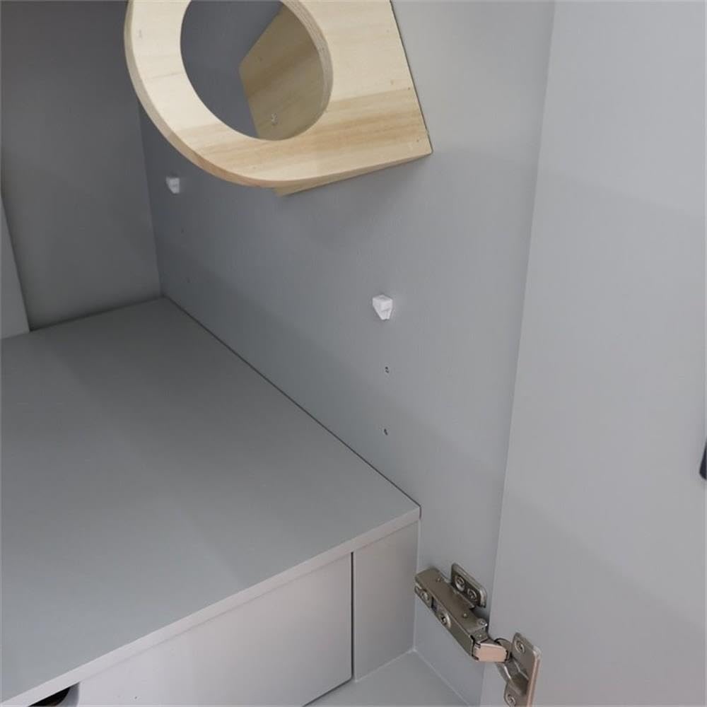 Kolb 24 Inch Single Sink Bathroom Vanity in Light Gray - Solid Wood Cabinet Only for Modern Home & Powder Room Decor