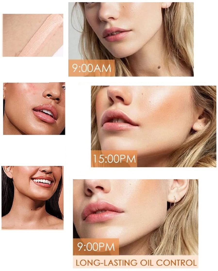 Long-Lasting Moisturizing Liquid Foundation - Full Coverage, Natural Finish for Daily Wear & Special Occasions
