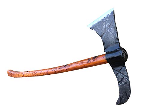 Personalized Viking Axe with Initials - Kratos Style Tomahawk, Handyman Tool, Unique Men's Birthday Gift, Perfect for Outdoor Adventures & Home Decor