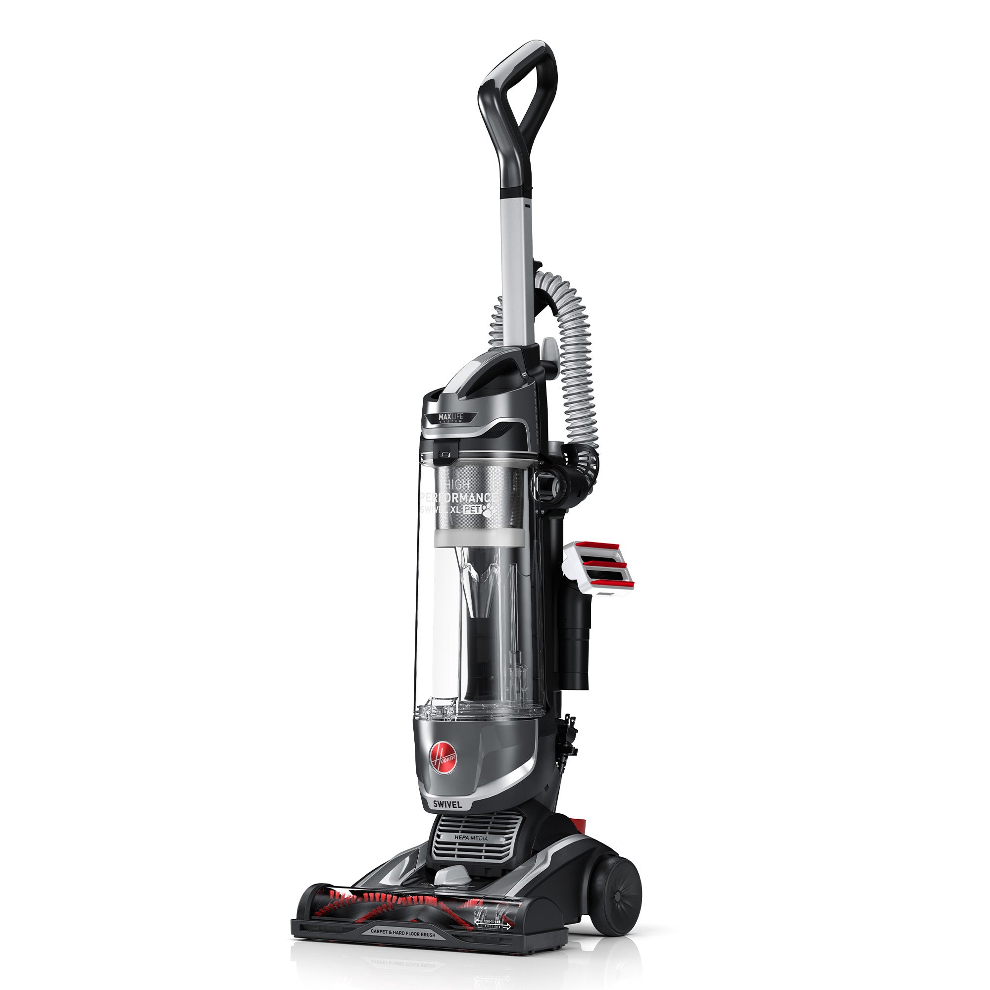 High Performance Swivel XL Pet Upright Vacuum Cleaner - Powerful Suction for Pet Hair & Allergies - Ideal for Carpets, Hard Floors & Multi-Surface Cleaning