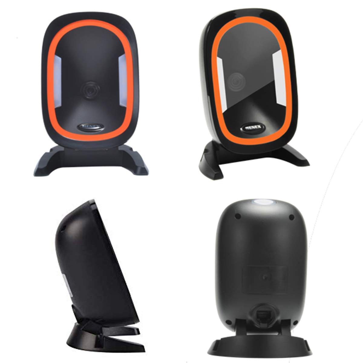 HC-666 2D Barcode Scanner - Auto Scan Hands-Free QR Code Reader for POS, PC, Supermarket, Bookstore & Retail | Ideal for Checkout Counters, Inventory Management and Mobile Payment Systems