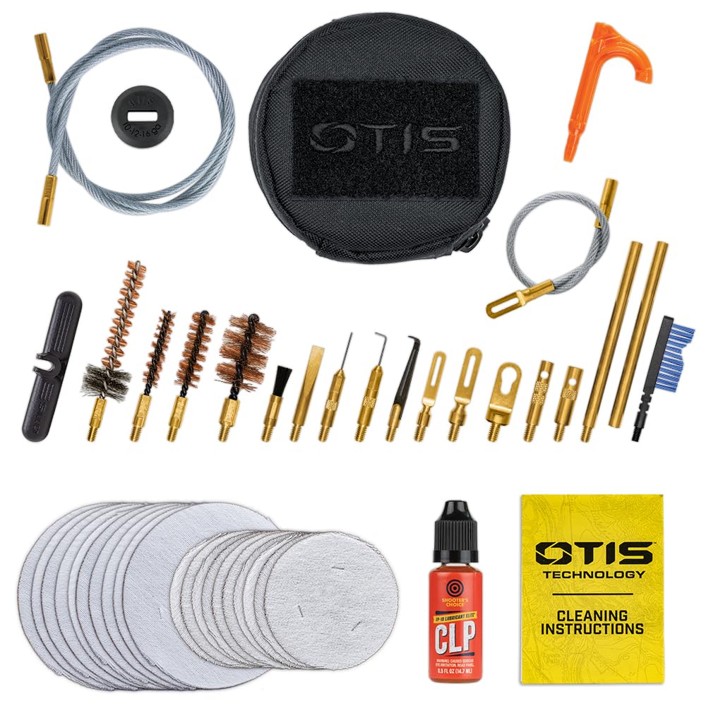 OTIS Technology 3-Gun Competition Cleaning Kit - Premium Gun Cleaning Supplies for Rifle, Pistol & Shotgun | Perfect for Competitive Shooting, Hunting & Firearm Maintenance