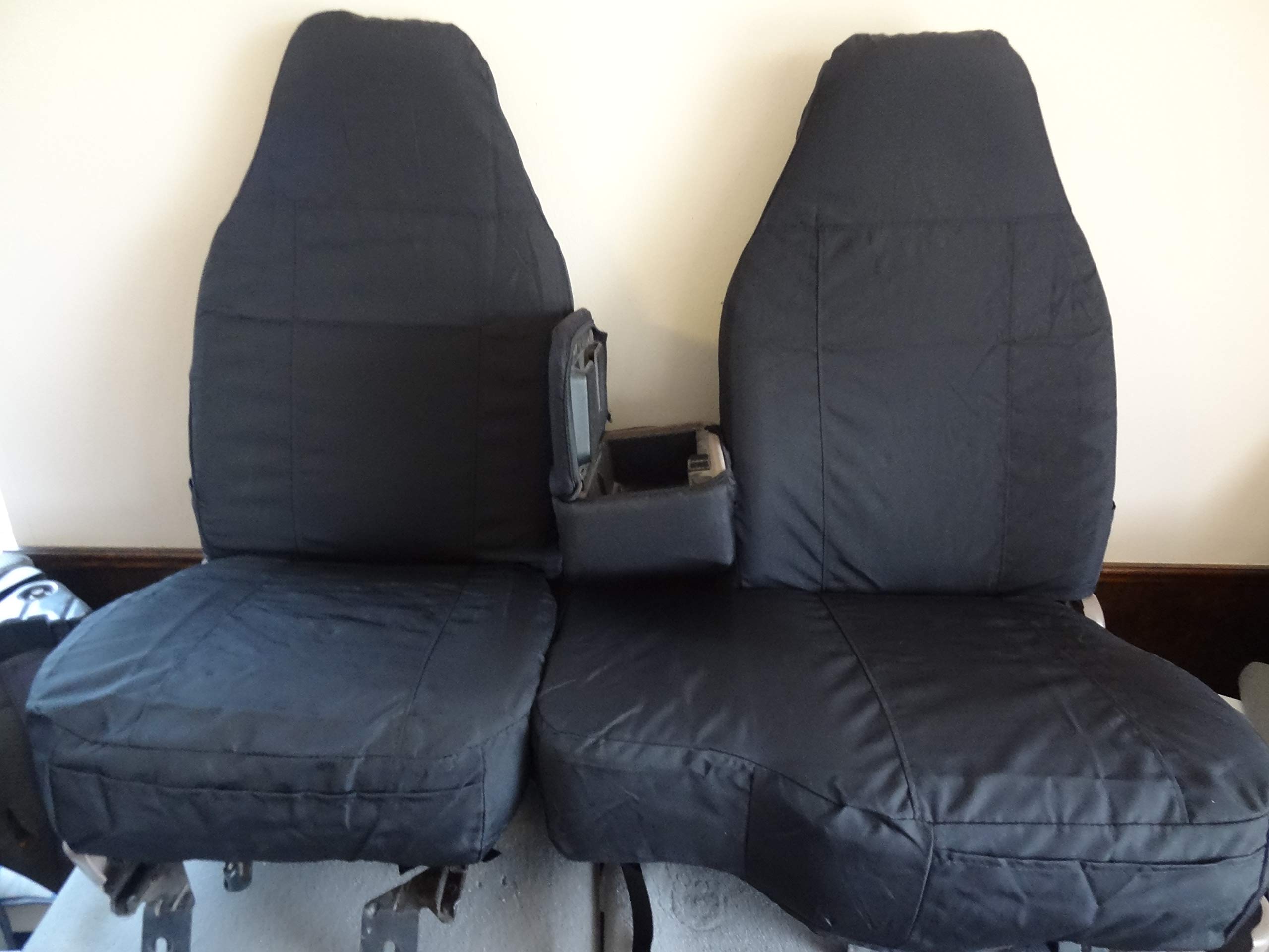 Durafit Waterproof Seat Covers for 1991-1997 Ford Ranger High Back 60/40 Split Bench with Console Opening - Black Endura Fabric | Perfect for Off-Roading, Camping & Work Trucks