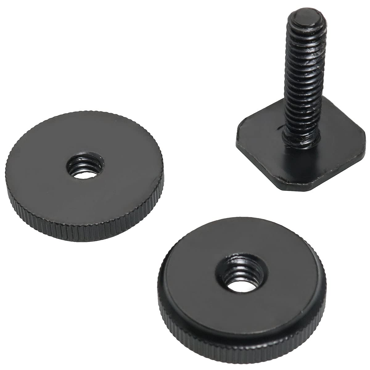 4pcs 1/4 Inch Hot Shoe Mount Adapter - Aluminum Alloy Tripod Screw Camera Flash Shoe Mount for DSLR/Mirrorless Cameras - Black - Perfect for Photography, Videography & Studio Lighting Setups