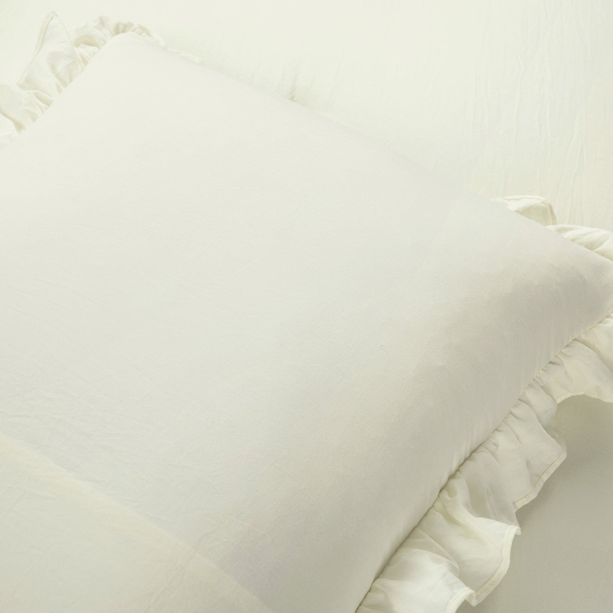 Ella Ruffle Lace 3-Piece Comforter Set - Queen Size Bedding with Pillow Shams - Elegant Lace Trim Luxury Bed Set for Master Bedroom, Guest Room & Hotel Decor