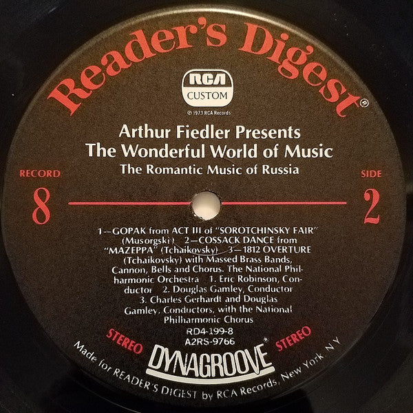 Arthur Fiedler - The Wonderful World Of Music (10xLP Vinyl Box Set, Compilation) - Near Mint or Mint Condition - Perfect for Classical Music Collectors & Audiophiles