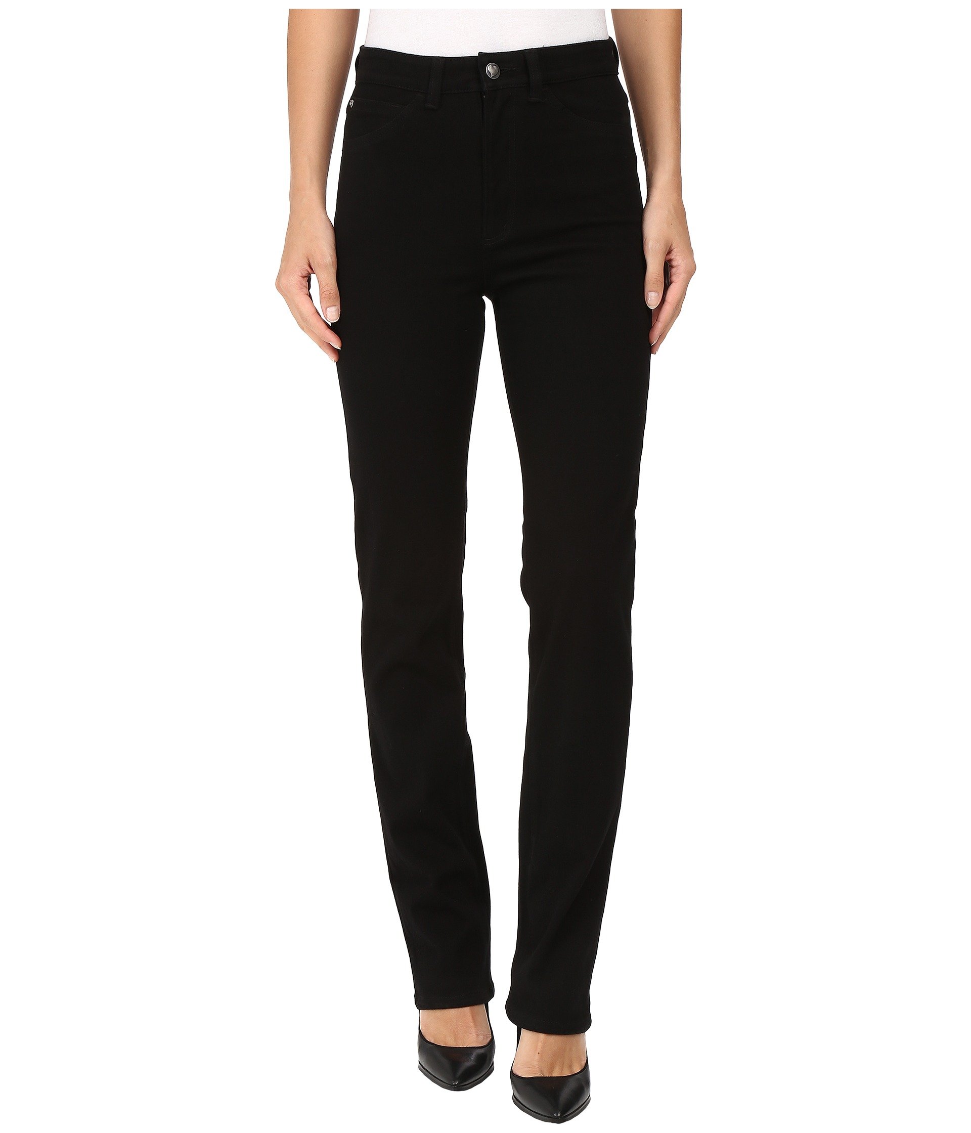 FDJ French Dressing Women's Suzanne Straight Leg Jeans - Love Denim Collection in Black Onyx with PDR Wonder Waist Technology | Perfect for Casual Wear, Office Outfits & Date Nights