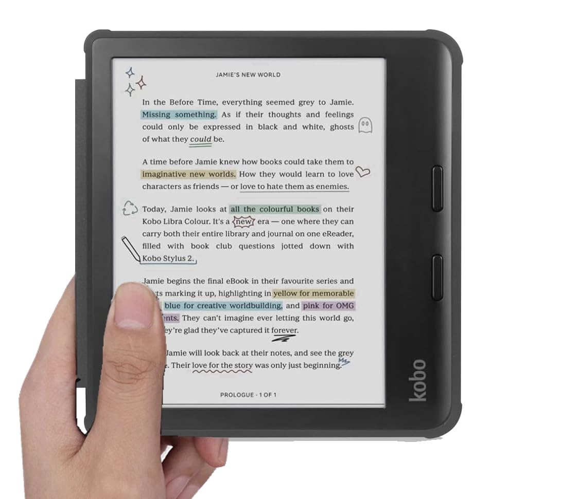 Premium PU Leather Case for Kobo Libra Colour & Libra 2 eReader - Slim Protective Cover with Auto Sleep/Wake | Perfect for Reading, Travel & Daily Commute