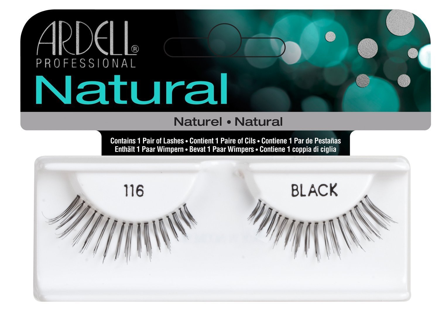 Ardell Fashion Natural Lashes Strip Lash - Black (116) 4-Pack | Cruelty-Free False Eyelashes for Everyday Wear & Special Occasions
