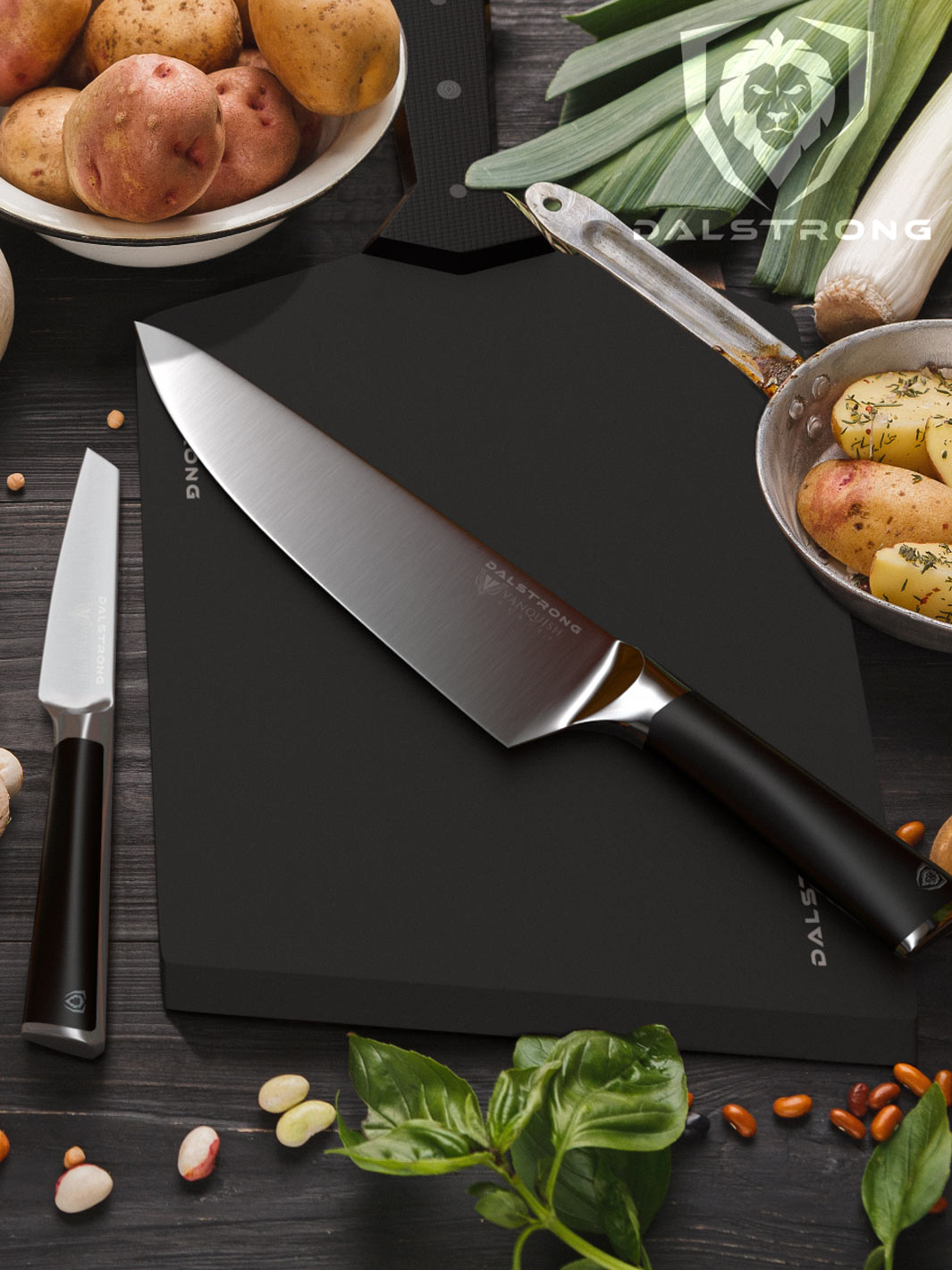 Premium 8-Inch Chef's Knife - Vanquish Series Professional Kitchen Knife | NSF Certified High Carbon German Steel | Dalstrong © | Perfect for Slicing, Dicing & Chopping Vegetables, Meat & Herbs