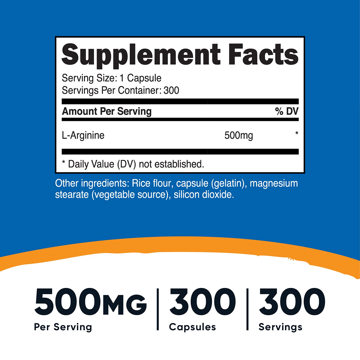 Nutricost L-Arginine 500mg, 300 Capsules (3 Bottles) - Premium Nitric Oxide Booster for Heart Health, Workout Performance & Blood Flow - Supports Muscle Growth, Energy & Endurance - Ideal for Athletes, Bodybuilders & Fitness Enthusiasts