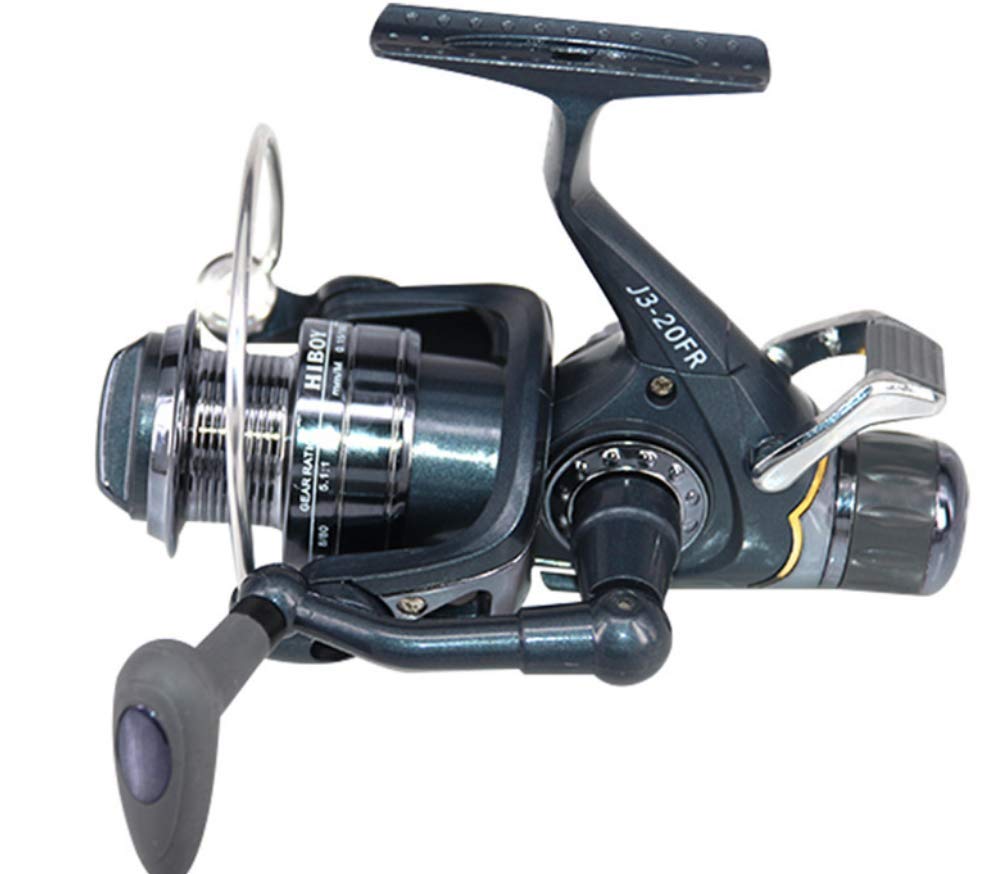 Premium Cast Fishing Reel for Freshwater & Saltwater - Front & Rear Drag Spinning Reel with Dual Brake System - Ideal for Carp, Bass, and Trout Fishing - Perfect for Shore, Boat, and Kayak Angling