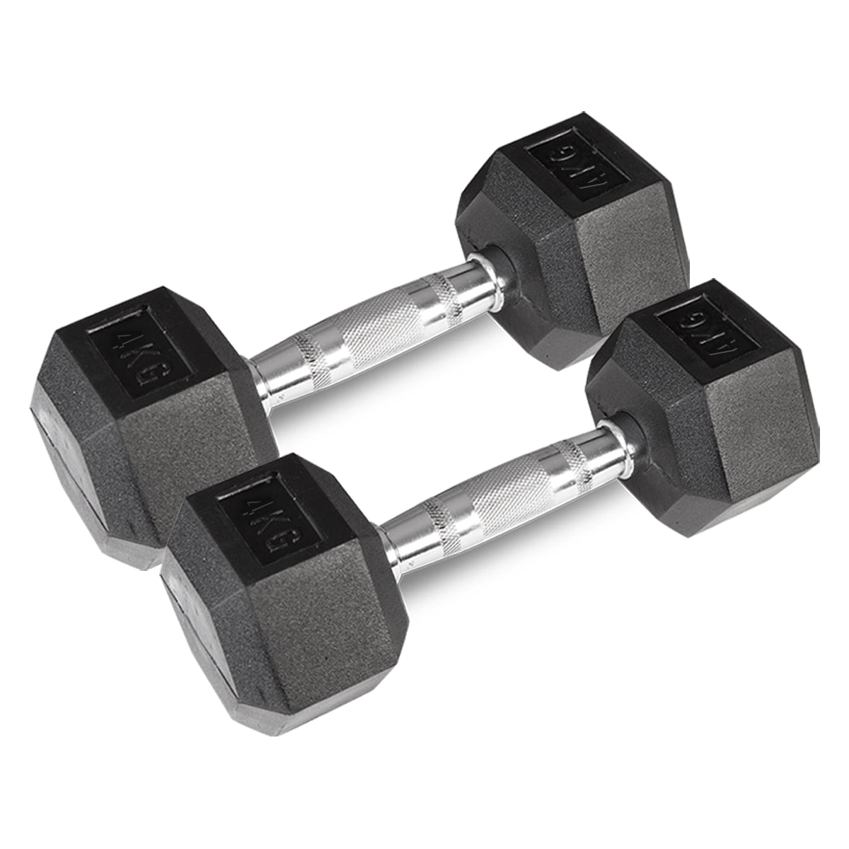 CORTEX Hex Dumbbell 4kg (Pair) - Premium Weightlifting Equipment for Home Gym & Strength Training - Perfect for Fitness, CrossFit, and Muscle Building Workouts