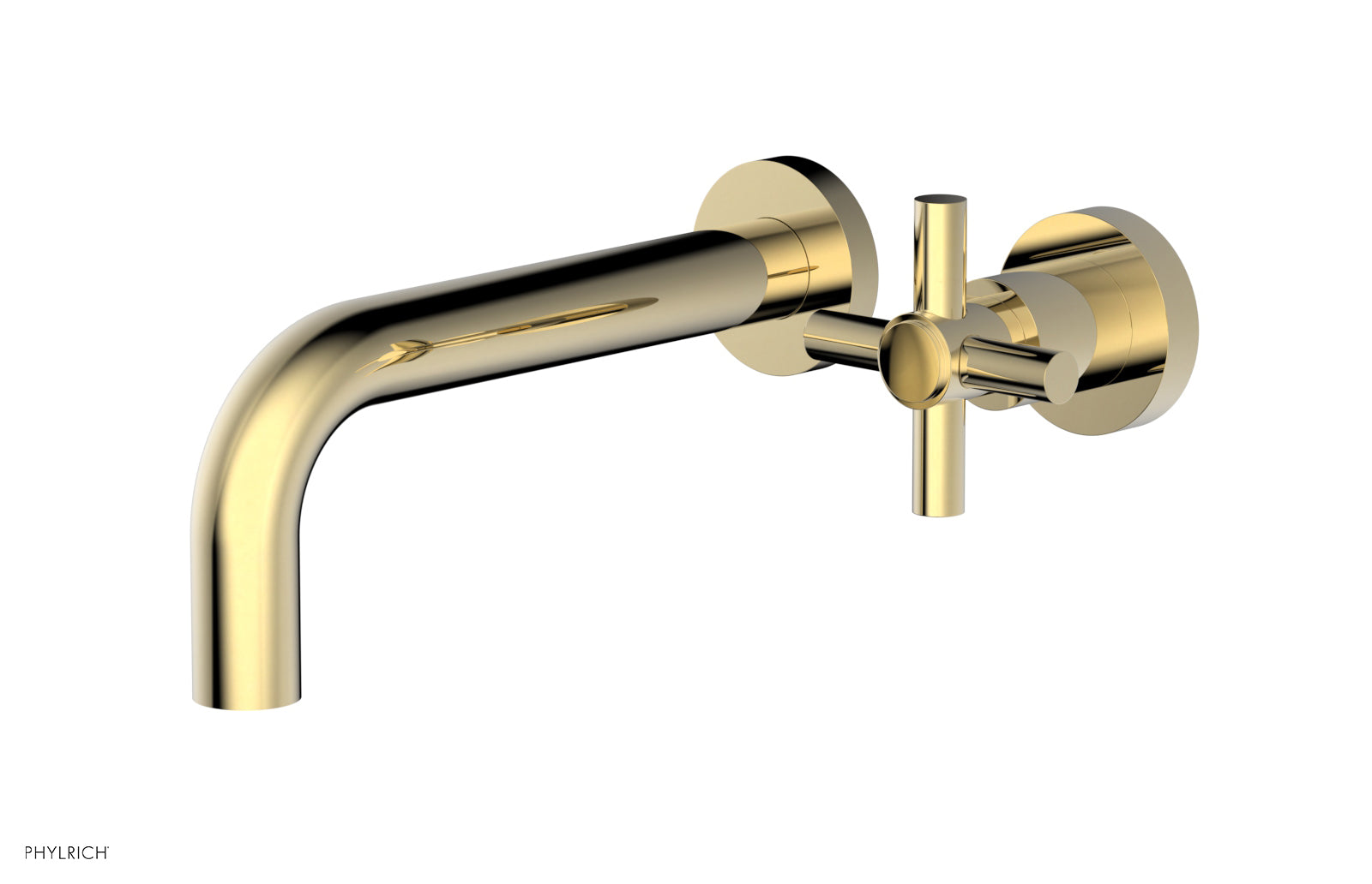 D131-15 Single Handle Wall Mount Lavatory Faucet Set - Cross Handle Design for Bathroom Sink, Perfect for Modern Home & Commercial Use