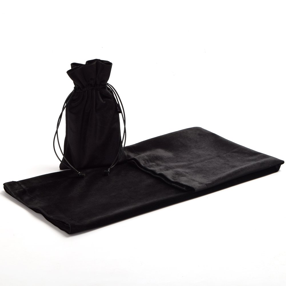 BLESSUME Blue Square Wizard Tarot Table Cloth with Pouch - Divination Tarot Cloth for Psychic Readings, Fortune Telling & Spiritual Rituals - Perfect for Tarot Card Spreads, Crystal Grids & Mystic Decor