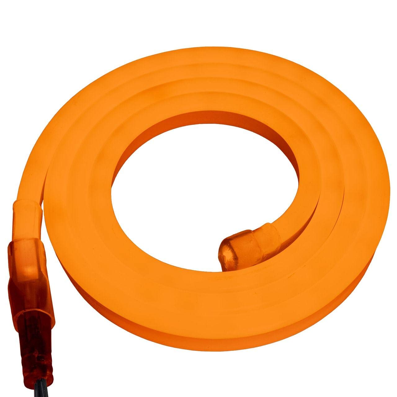 Orange SMD LED Neon Strip Light - 120V Flexible Rope Lighting - Custom Length (3.28ft/1m) - Indoor/Outdoor Decoration for Home, Bar, Wedding, Party & Commercial Signs