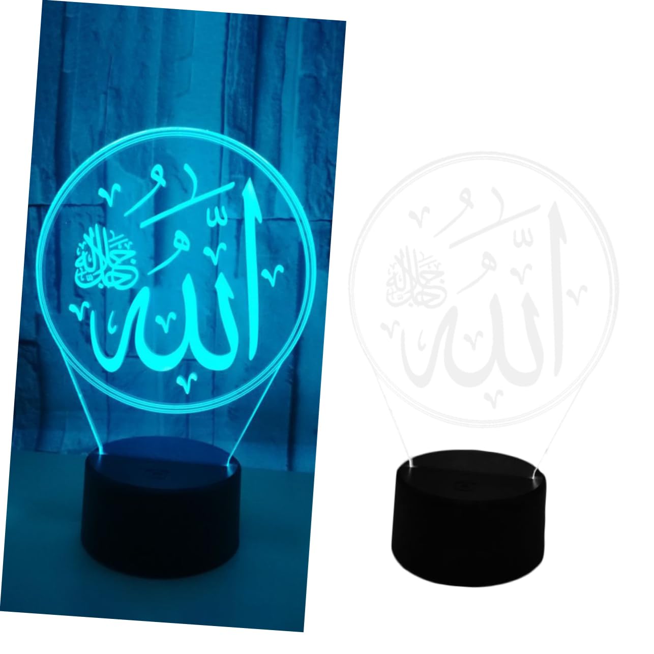 Uonlytech 3D Illusion LED Desk Lamp - Acrylic Plate Night Light with Touch Control for Home Decor, Bedroom & Office | Perfect Gift for Birthday, Christmas & Housewarming