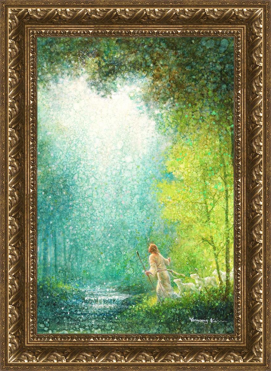 Lead Me By Yongsung Kim - Inspirational Christian Wall Art Print - Perfect for Home Decor, Church & Office - Bible Verse Gift for Faith Encouragement