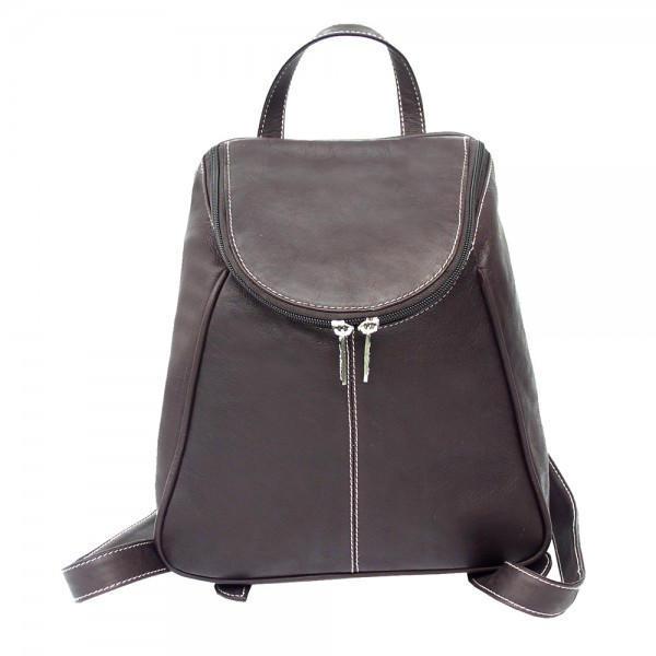 Premium Genuine Leather U-Shaped Zip Backpack for Men & Women - Stylish & Durable Travel, Work, and College Laptop Bag