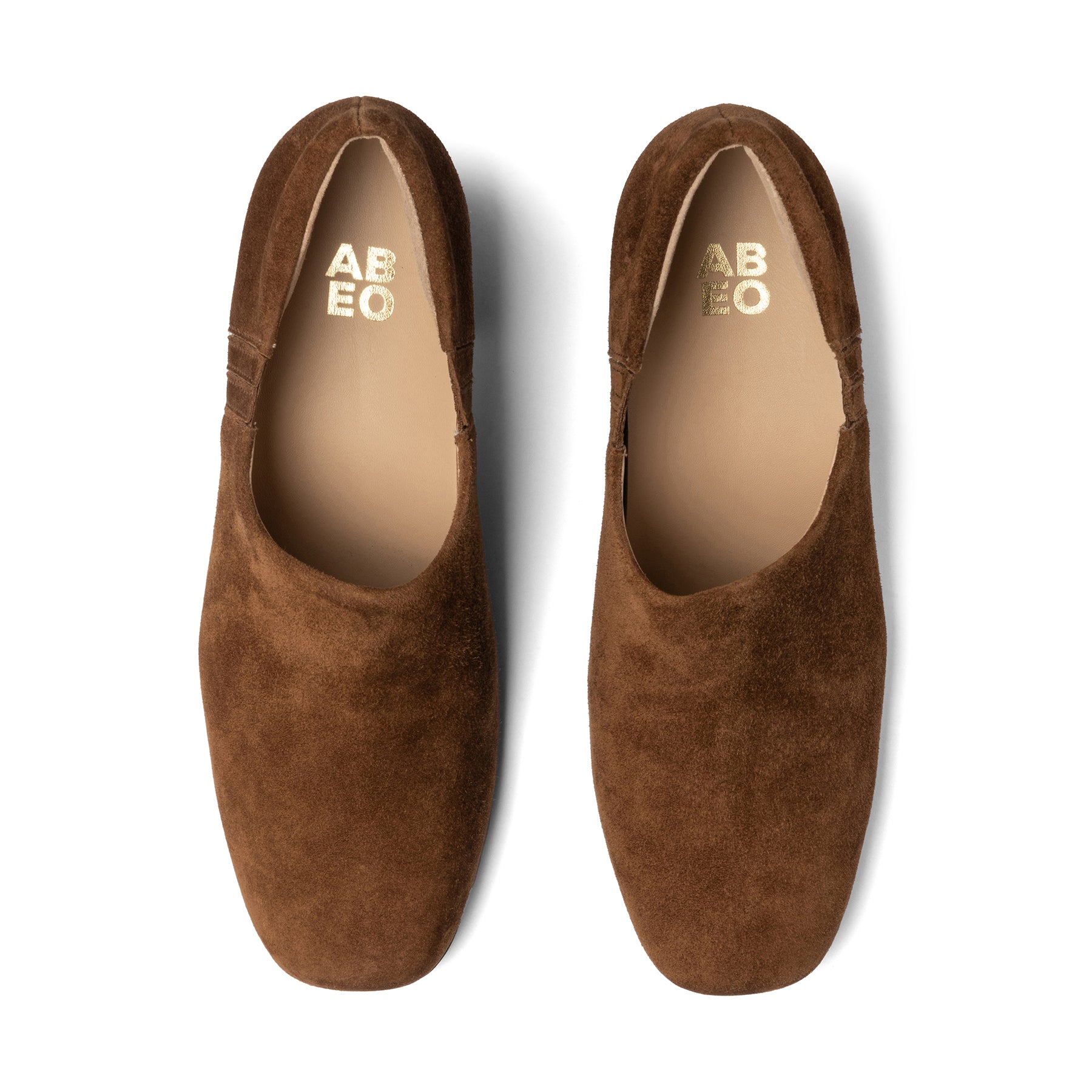Abeo Avenue Slip On Casual Shoes for Women - Comfortable Caramel Suede Loafers | Perfect for Work, Office & Everyday Wear