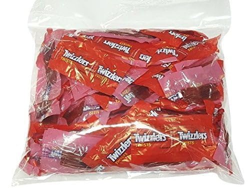Twizzlers Strawberry Flavored Twists Candy - 2 Pound Bulk Bag (Individually Wrapped) - Perfect for Halloween, Parties, Movie Nights & Office Snacks