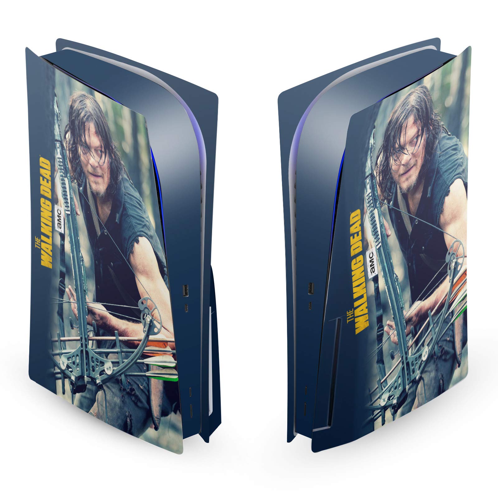 PS5 Disc Edition Matte Vinyl Skin - Daryl Dixon Design for Gaming & Protection